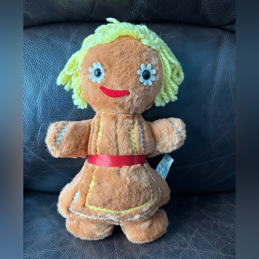 13" VINTAGE KNICKERBOCKER DOLLS OF DISTINCTION GINGERBREAD STUFFED ANIMAL PLUSH